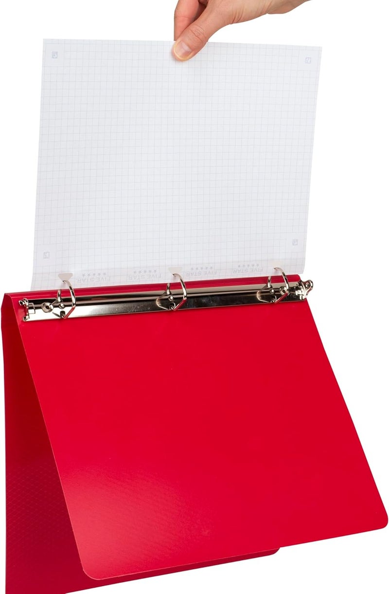 Five Star Loose Leaf Paper + Study App, Graph Ruled Filler Notebook Paper, Reinforced, Fights Ink Bleed, 8-1/2" x 11", 80 Sheets (170122) - Image 4